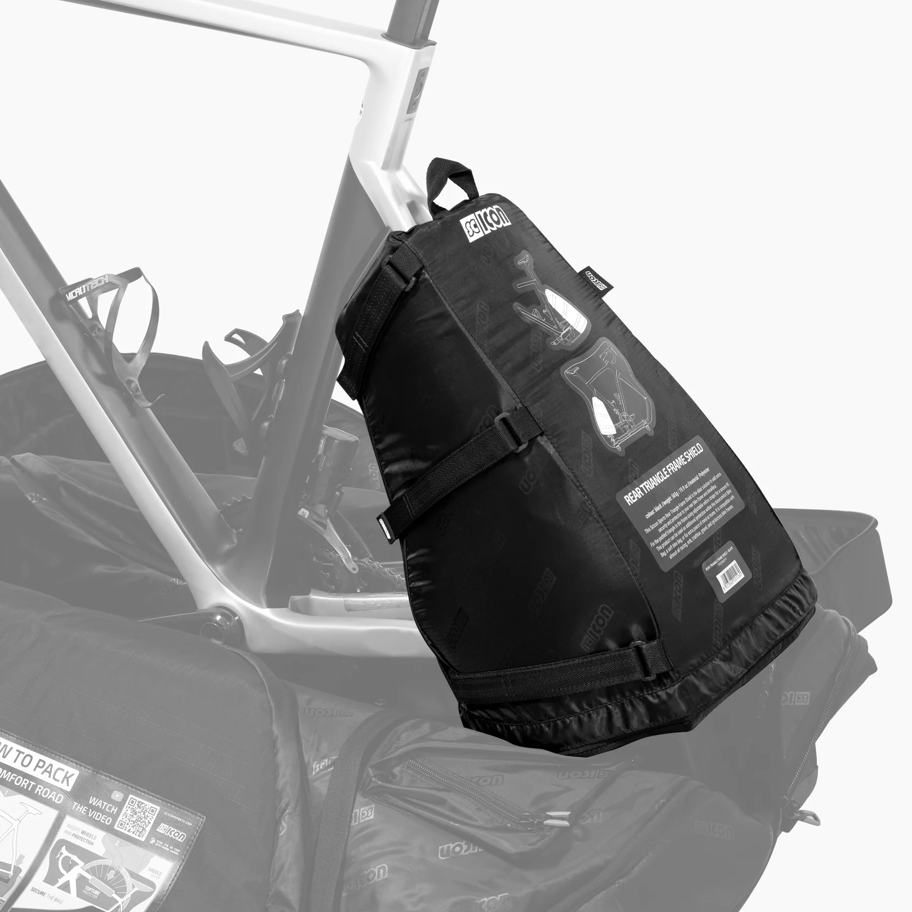 Rear Triangle Frame Shield in gebruik