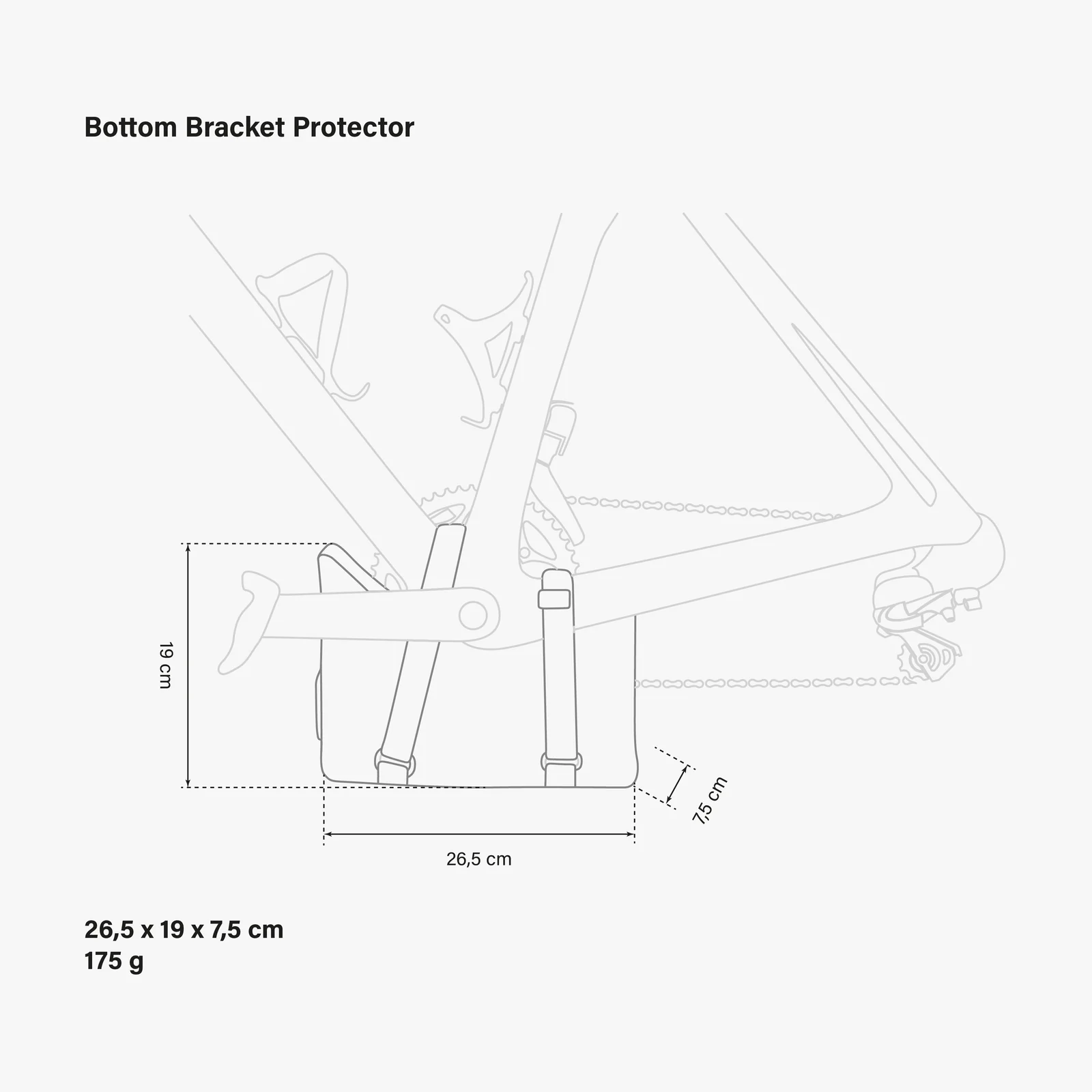 Bottom Bracket Protector vouwtekening