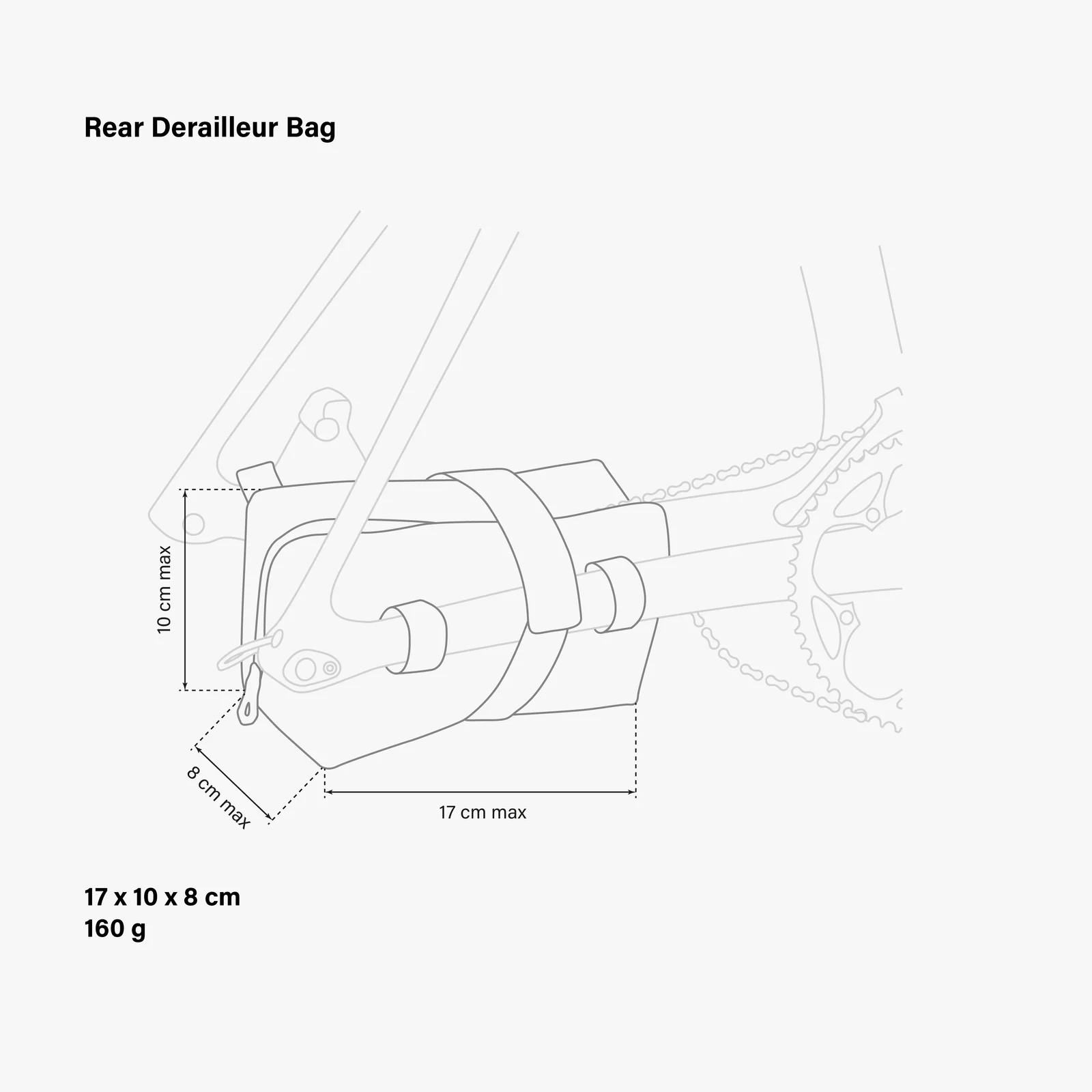 Rear Derailleur Bag vouwtekening